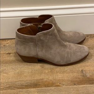 Suede tan booties